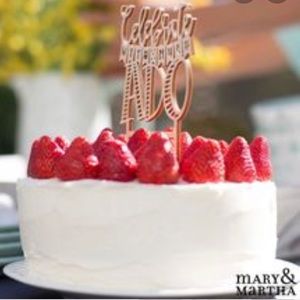 “Celebrate With Much Ado” Cake Topper, NIB